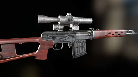 SVD Sniper Rifle 3D Model - TurboSquid 1995482