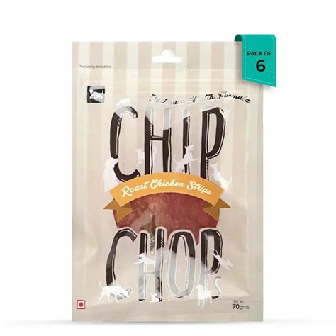 Buy Chip Chops Roast Chicken Strips Dog Meaty Treat 70g | Zigly