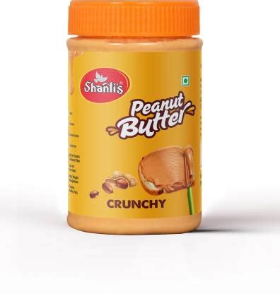 shanti's Natural Crunchy Peanut Butter Unsweetened Flavor with High ...