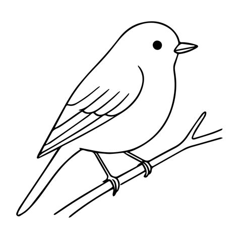 Easy Bird Drawing | Easy Line Drawings