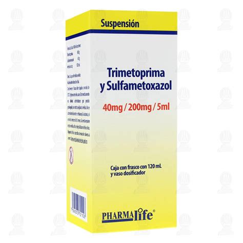 Trimetoprima, Sulfametoxazol 40mg/200mg/5ml, Suspensión 120 ml Pharmalife.