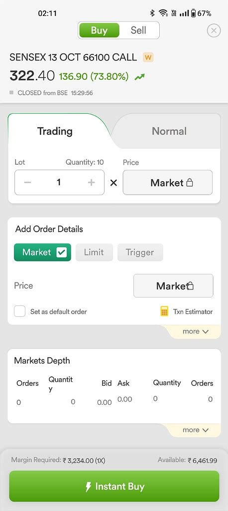 Why is there no cover order or bracket order for sensex option - F&O ...