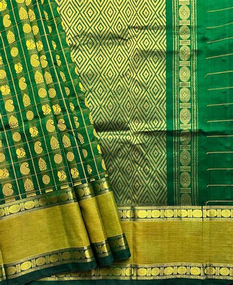 Traditional Kanchi Silk Cotton Saree -8960 – FABK