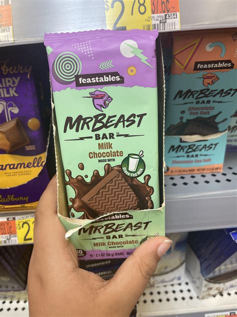 Feastables MrBeast Milk Chocolate Bar, Oz (60g), Bar, 47% OFF
