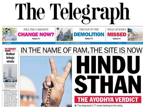 ‘Ram mandir within site’: How newspaper front pages reported the ...
