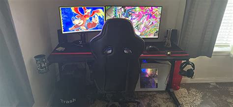 Buy Devoko 44 Inch Gaming Desk T-Shaped PC Computer Table with Free ...