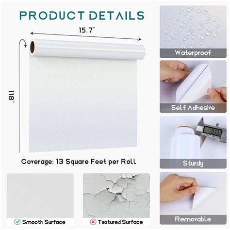 VEELIKE Brushed Lustre White Stainless Steel Contact Paper – Veelike