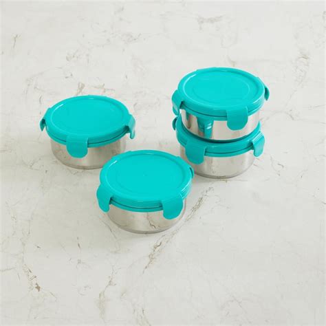 Buy Corsica Set of 4 Stainless Steel Lunch Boxes with Bag from Corsica ...