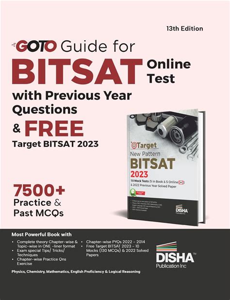 Buy Goto Guide For Bitsat Online Test With Previous Year Questions ...