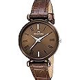 SWISSTONE Leather Analog Women'S Watch (Brown Dial Brown Colored Strap ...