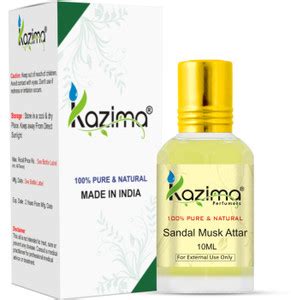 Kazima Sandal Musk Perfume For Unisex - Pure Natural (Non-Alcoholic ...