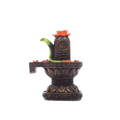 6.5 Inch Black Marble Shiva Shivling Showpiece - eCraftIndia Online