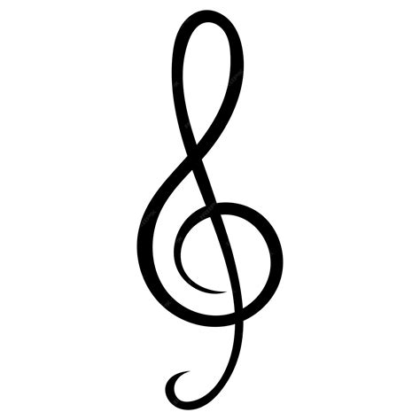 Premium Vector | Music note treble clef key isolated vector illustration