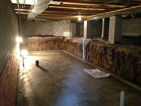 Crawl space dig out to make a basement Columbus, | Basement remodel diy ...