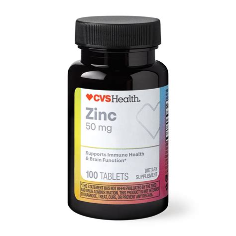 CVS Health Zinc 50 Mg Tablets (with Photos, Prices & Reviews) - CVS Pharmacy