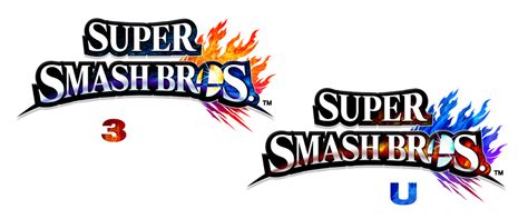 SSB4 logos with white text by DerpMP6 on DeviantArt