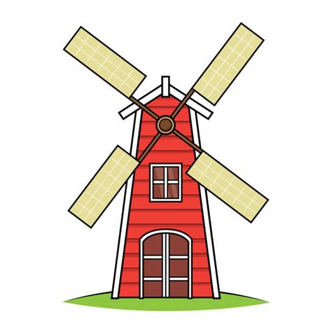 Old Farm Windmill Clip Art Illustrations, Royalty-Free Vector Graphics ...