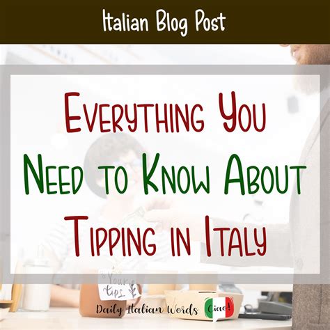 The Ultimate Guide to Tipping in Italy - storytellingco