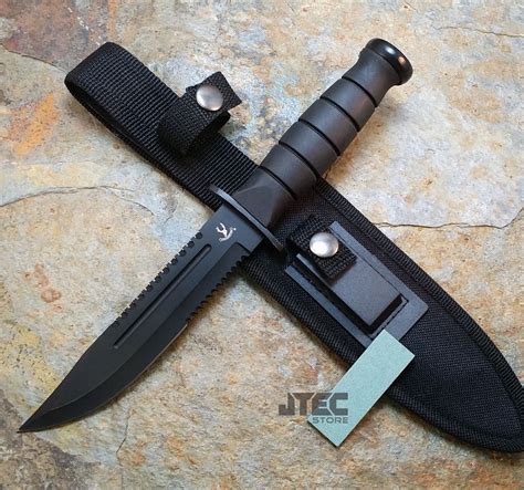 10.5" Fixed Blade Tactical Combat Hunting Survival Knife w/ Sheath ...