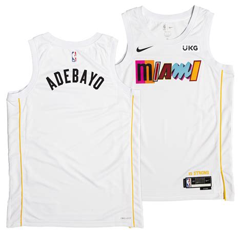 Bam Adebayo Nike Miami Mashup Vol. 2 Swingman Jersey - Custom Number S ...