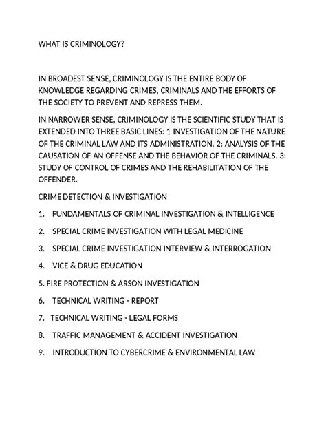 WHAT IS Criminology - WHAT IS CRIMINOLOGY? IN BROADEST SENSE ...