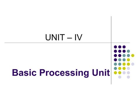 Basic Processing Unit 的图像结果