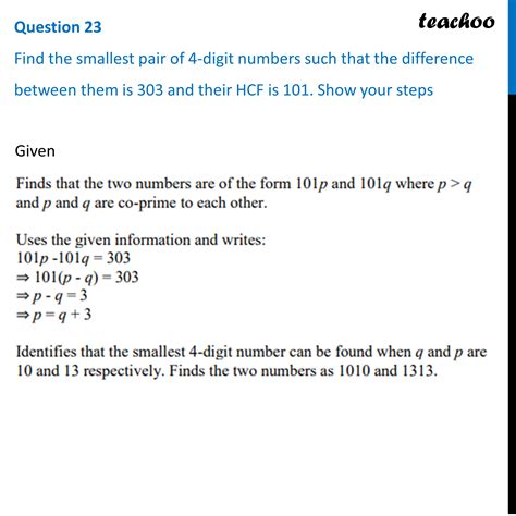 Find the smallest pair of 4-digit numbers such that the difference