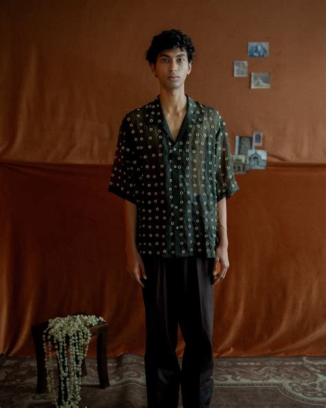 Mukaish Embroidery Half Sleeve Shirt – Koschlabel.com