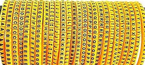PVC Cable Marker (Alphabetic A to Z) (2.5mm²) : Amazon.in: Industrial ...