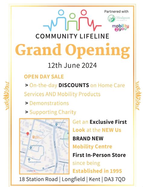 Official opening day , Community Lifeline, 18 Station Road, DA3 7QA ...