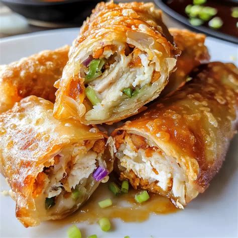 Crispy Baked Chicken Egg Rolls Recipe – Easy and Healthy! – Mmm Foodie ...