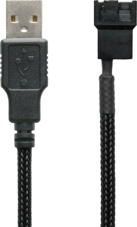 USB to 3 4-Pin PWM 5V USB Sleeved Fan Power Adapter Cable : Amazon.in ...