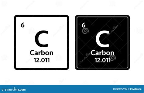 Carbon Symbol Yellow Cube Royalty-Free Stock Photography | CartoonDealer.com #112377437 - symbol for carbon