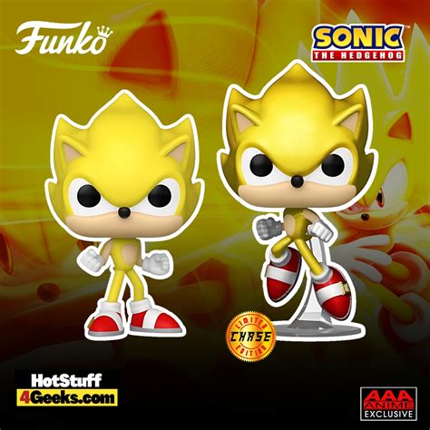 2023 NEW Super Sonic with Chase Funko Pop! AAA Exclusive