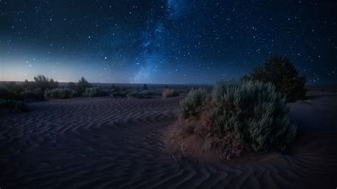 Night Sky Hd Desert
