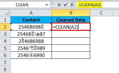 Image result for Clean Data Function in Excel for Data Not Given
