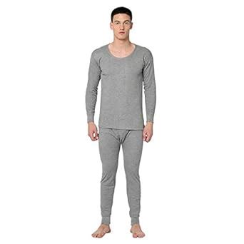 Buy Armisto Men's Winter Thermal Set (Top+Lower)/ Light Grey Colour ...