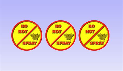 Do Not Spray Sign 的图像结果