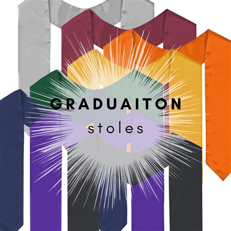 Buy Class Act Graduation Satin Stoles, 60 Inch, Orange Online at Lowest ...