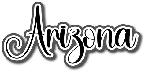 Arizona - Scrapbook Page Title Sticker | Scrapbook pages, Stickers ...