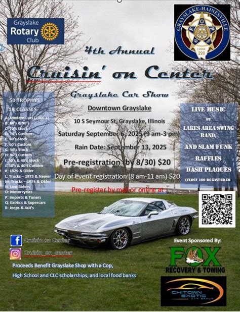 Cruisin on Center Grayslake Car Show , Downtown Grayslake, 6 September ...
