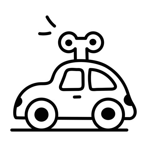 Toy Car Clip Art Black And White