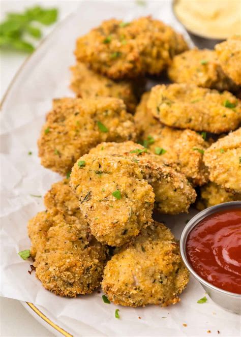 Easy Healthy Chicken Nuggets Easy Chicken Nuggets (Bake Or Air Fry!)