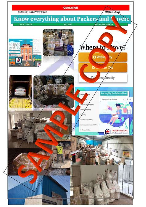 Claim Your Packers and Movers Bill: Get Detailed GST Invoice ...