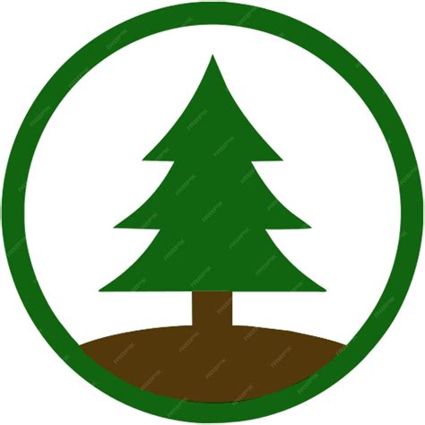 Premium Vector | I want logos in green and brown colors with a pine ...