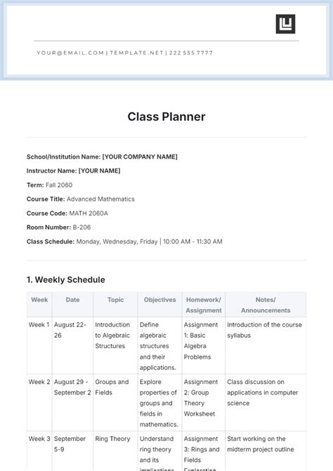 Free School Planner Templates to Customize Online