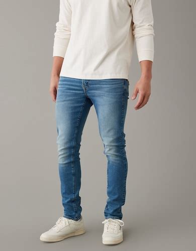 Buy American Eagle Men Blue AirFlex+ Skinny Jean Online - 39964213
