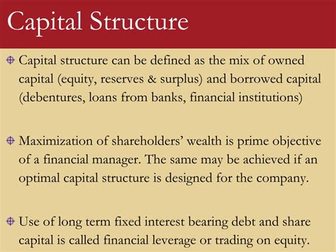 Image result for Examples of Capital Structure