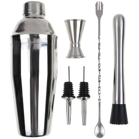 Juego de coctelera, juego de coctelera profesional de acero inoxidable ...