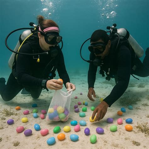 Easter Diving: Hunt for Eggs Underwater